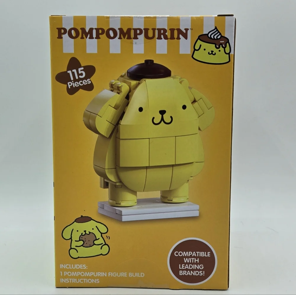 Sanrio PomPomPurin Build Kit Block Figure 115 Pieces Yellow